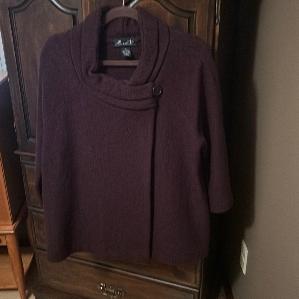 One button Sweater Jacket